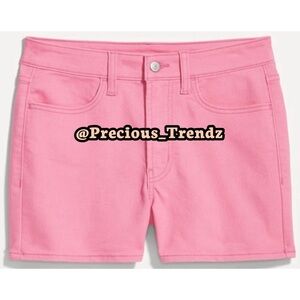 Old Navy High-Waisted Wow Jean Shorts 3” Inseam Plus Size 20 Pink